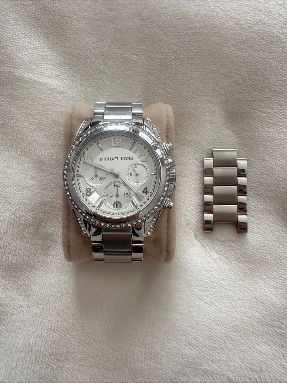 Michael Kors Silver Chronograph Watch